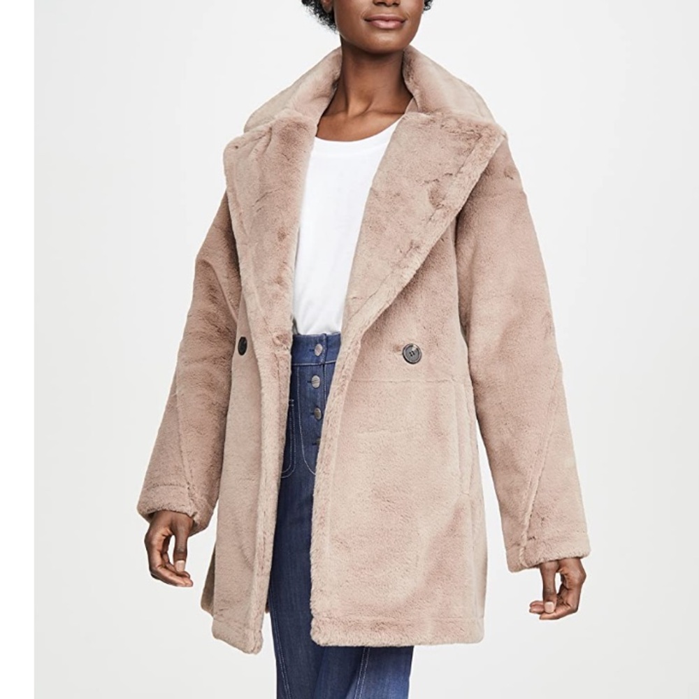 Avec Les Filles Faux Fur Coat